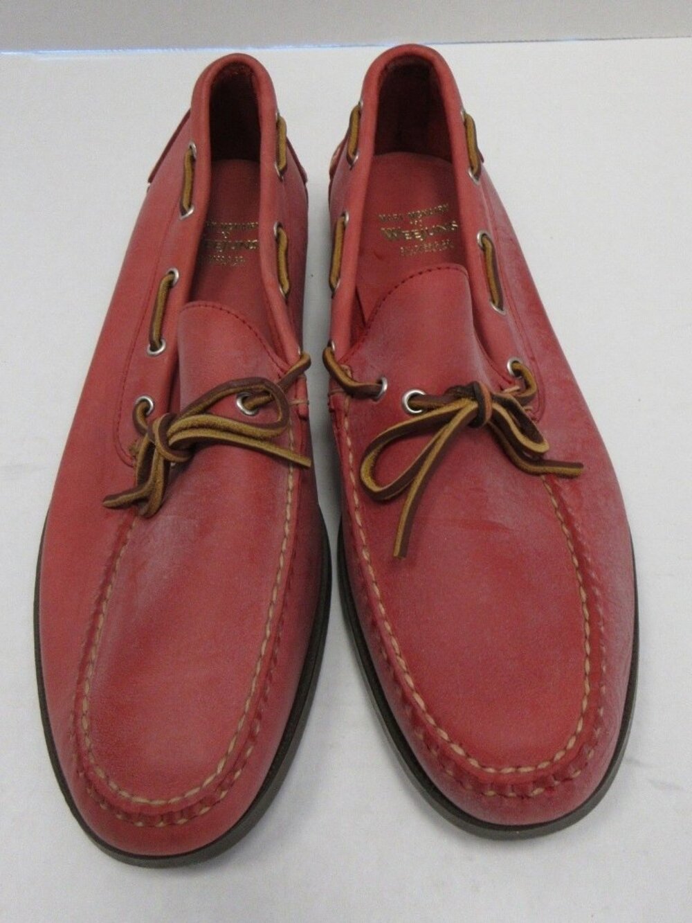 Mark McNairy Bass Weejuns Boat Shoes 11 D GH Leather Slip On USA Made